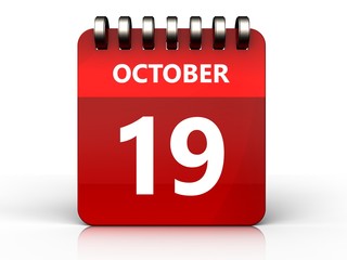 3d 19 october calendar