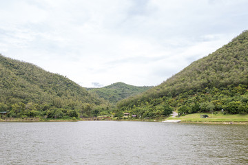 mountain with sky