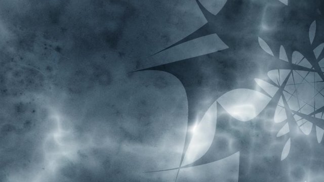 Abstract Ninja Star Background - Blue
