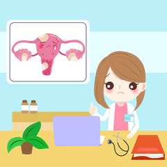 doctor with uterus