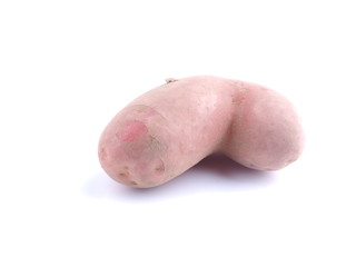 potatoes on a white background