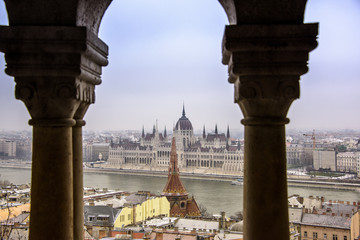 Budapest Hungary cityscape panorama