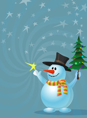 Happy Holidays Snowman