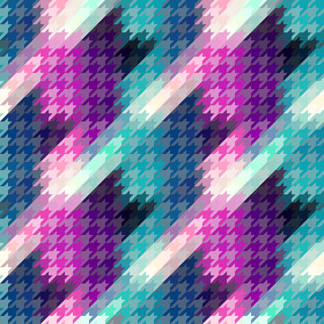 Seamless background. Classic Hounds-tooth pattern in abstract style.