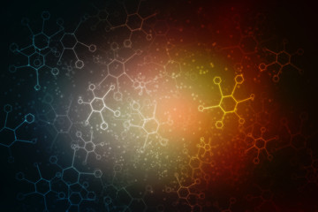 2D illustration medical structure background