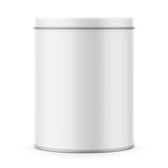 Round matte tin can template.