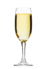 champagne glass isolated on white background