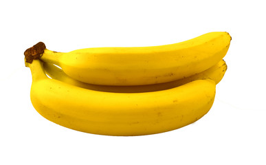 Bananas on a white background