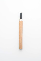 flat, engraving, round and triangle blade on white background