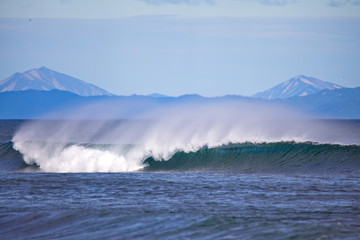 Surfing Kamchatka
