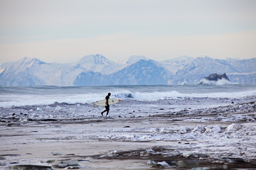 Surfing Kamchatka