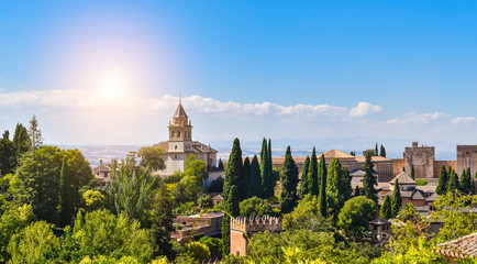 Alhambra, Granada, Andalusia, Spain - obrazy, fototapety, plakaty