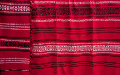 Traditional romanian textile ornaments detail