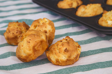 Fresh baked cheese muffins