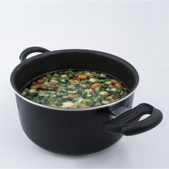 various frozen vegetables cut on a pain	