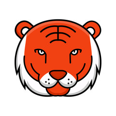 Tiger animal icon vector design illustration