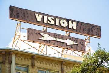 Obraz premium Schild 295 - Vision