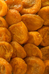 Dried apricots as background