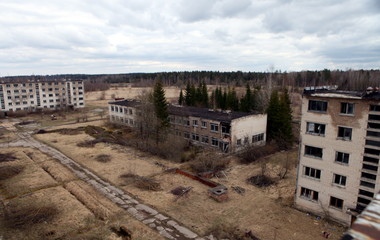 Skrunda-1 a Soviet Ghost Town in the Forests of Latvia near Skrunda city.