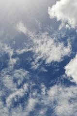 blue sky with clouds