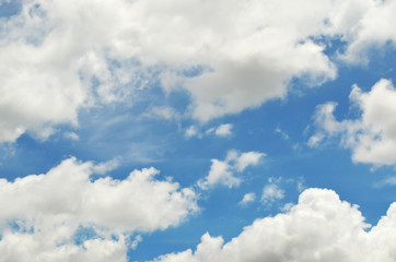 blue sky with clouds