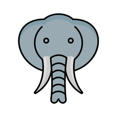 Elephant icon animal zoo vector design illustration