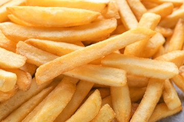 Yummy french fries, closeup