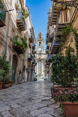 Vicolo del centro storico di Palermo, Italia