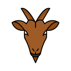 Goat icon animal vector design logo illustration