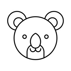 Koala icon animal design logo vector illustration