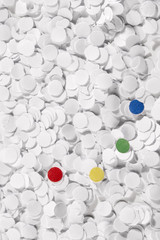  Dots and circles in basic colors and white