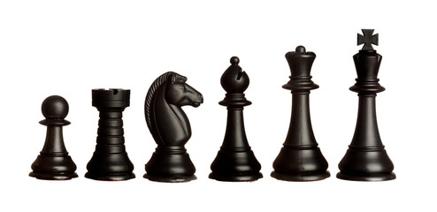 Black chess figures