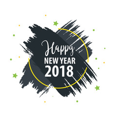 Obraz premium Happy New Year Welcoming Poster