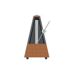 Metronome Flat Icon Isolated on the White Background.