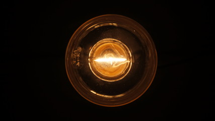 Light bulb seen from above 01