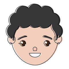 cartoon man icon over white background vector illustration