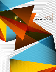 Geometrical abstract triangle background