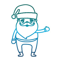 Fototapeta premium cartoon santa claus icon over white background vector illustration
