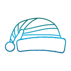 christmas hat icon over white background vector illustration