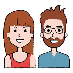 lovers couple avatars characters