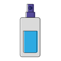 fragance bottle icon over white background vector illustration