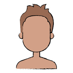 young man shirtless avatar character