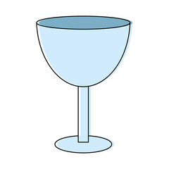 wine glass icon over white background vector illustration