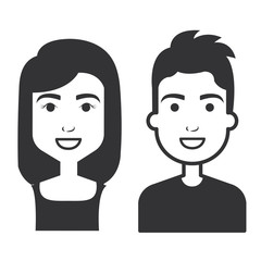 lovers couple avatars characters