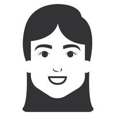 beautiful woman head avatar character