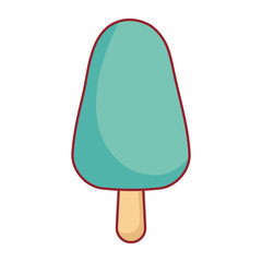 ice cream bar icon over white background colorful design vector illustration