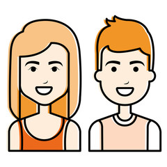 lovers couple avatars characters