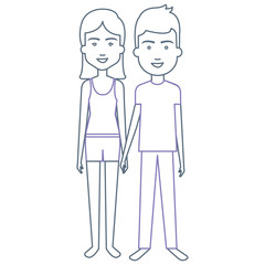 lovers couple avatars characters