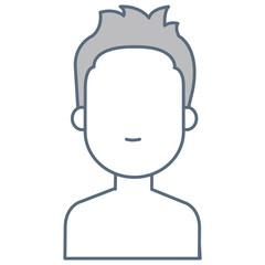 Fototapeta premium young man shirtless avatar character