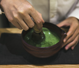 Traditional Japanese Matcha green tea
